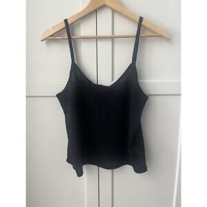 Gap women’s linen knit crop tank top Sz. S black NWT